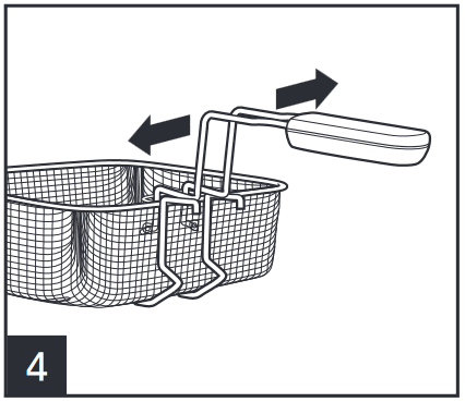 S&aring;dan samles frituregryden - Trin 4