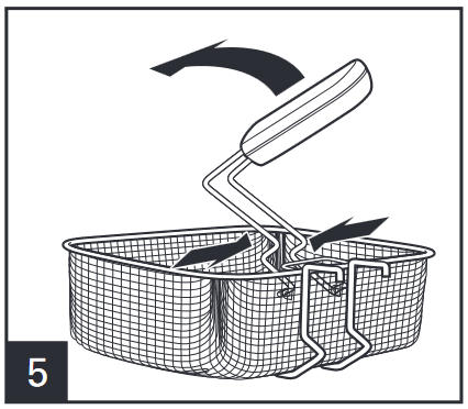 S&aring;dan samles frituregryden - Trin 5