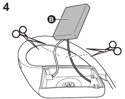 Wyjmowanie baterii podczas utylizacji urządzenia - Krok 4