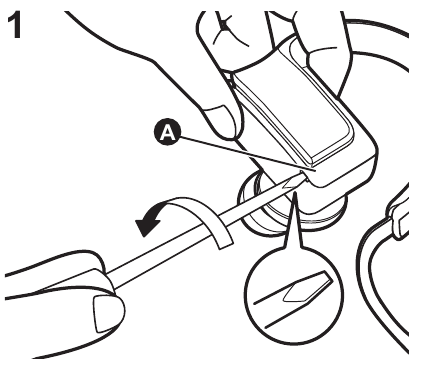 Wyjmowanie baterii podczas utylizacji urządzenia - Krok 1