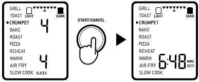 CRUMPET FUNCTION - Adjusting the time