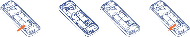 Insertar y retirar la tarjeta TF