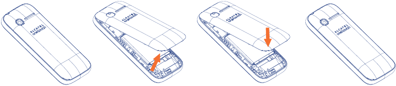 Retirar e instalar la tapa trasera