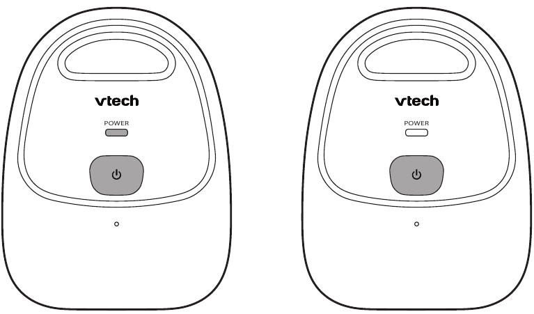 Power on or off the baby unit