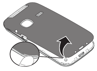 SIM карта, карта памет и батерия - Стъпка 1