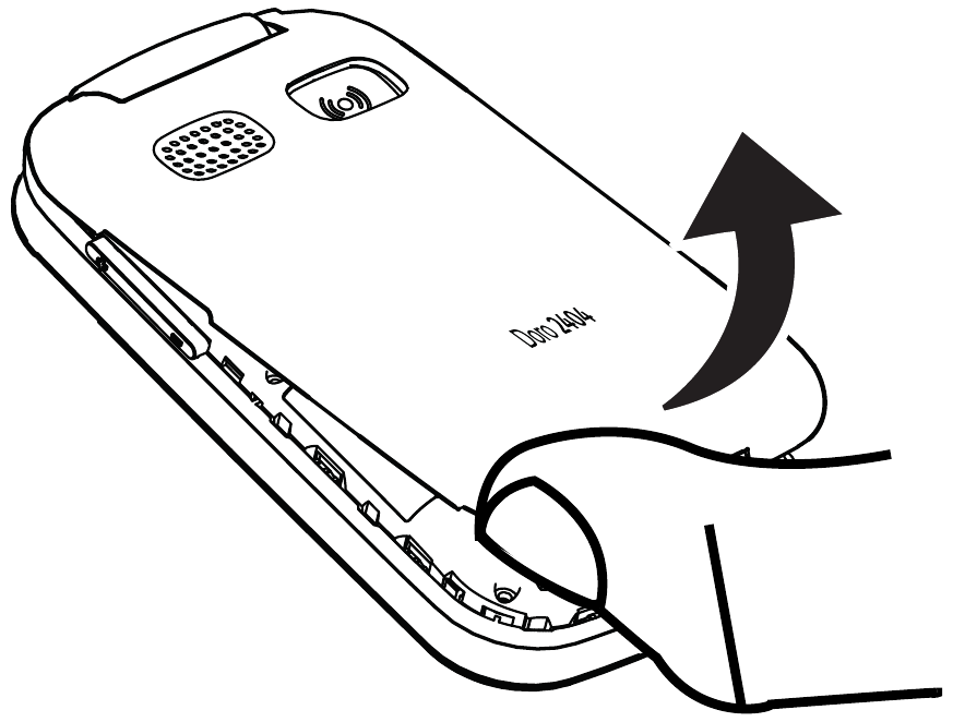 Odstr&aacute;ňte kryt bat&eacute;rie