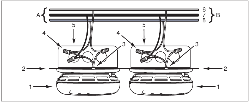 Conexi&oacute;n de los detectores de humo interconectados