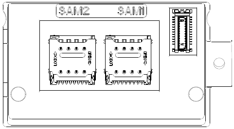Monturi pentru carduri SAM (corpul principal)