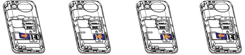 Vstavljanje in odstranjevanje kartice TF