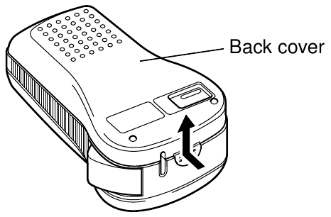 Bant kasetini değiştirme - Adım 1