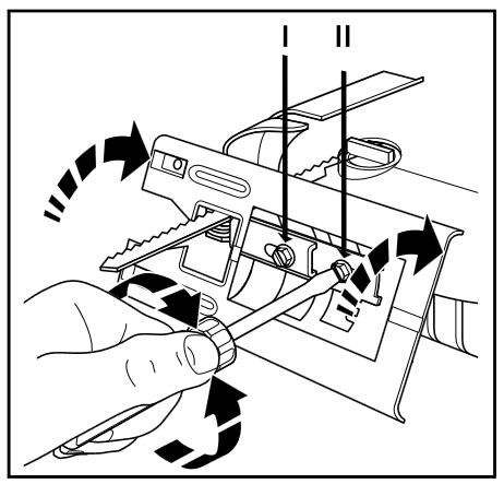 SAW SHOE ADJUSTMENT FOR ANGULAR CUTTING - Step 2