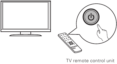 Connecting the receiver - Step 5 - Turning on TV