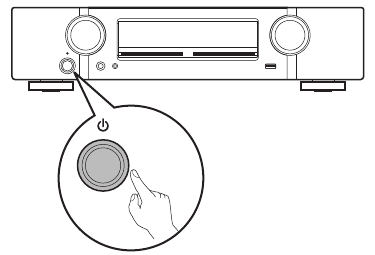 Accendere il sintoamplificatore