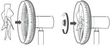 Instalacija lopatica ventilatora
