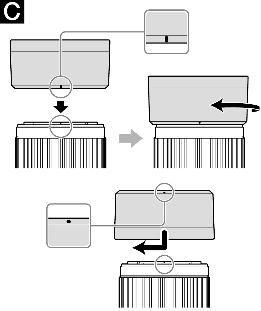 Установка бленды объектива