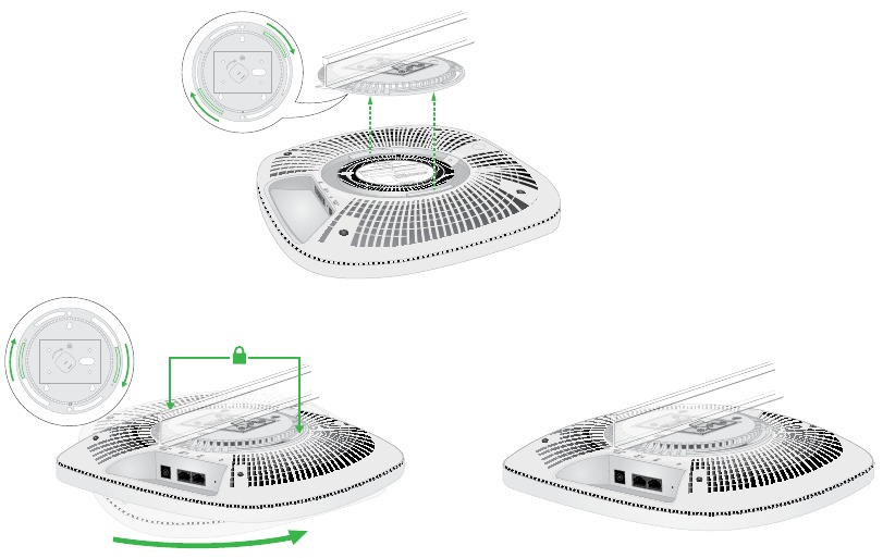 Montaje del AP en una barra en T - Paso 2