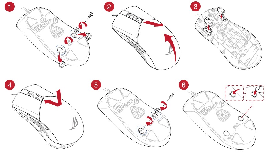 Austauschen der Switches