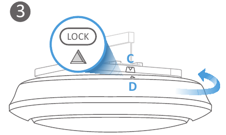 Montagem no Teto - Passo 3