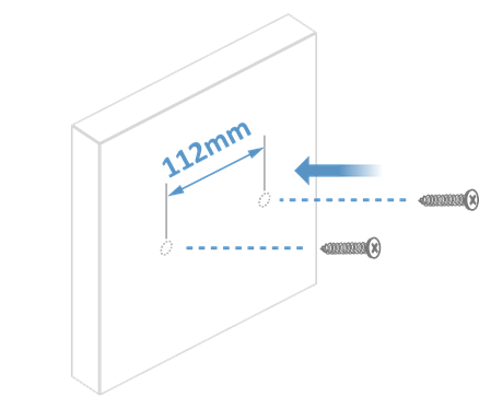 Montagem na Parede - Passo 1
