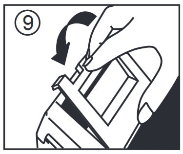 RA&Scaron;ALO JUOSTELĖS KEITIMAS - 5 žingsnis