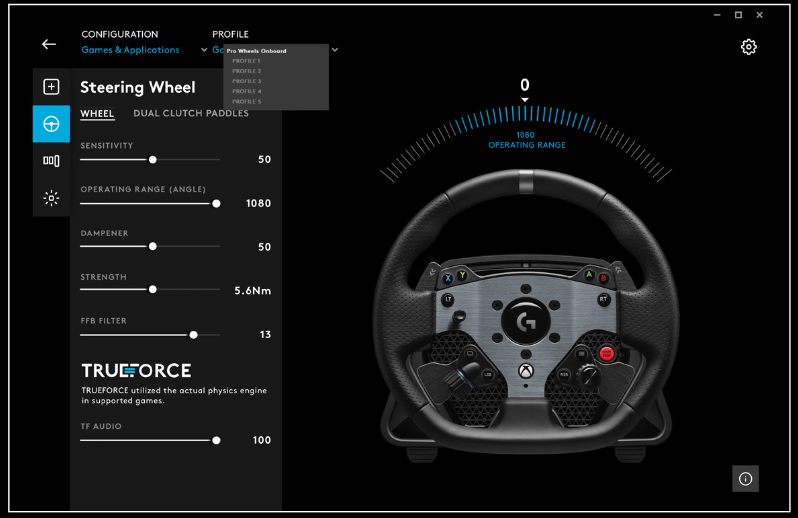G HUB va bortdagi profillarni boshqarish - 2-qadam