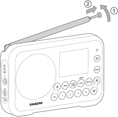 Słuchanie radia - Krok 1