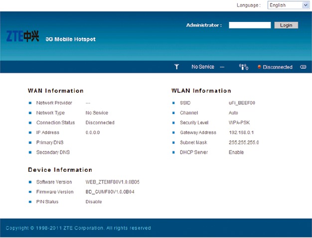 Access the WebGUI Configuration Page