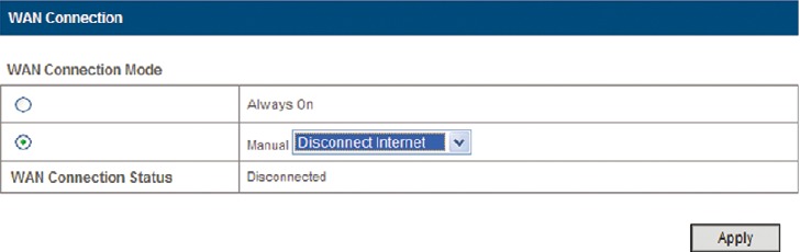 Disconnect from the Internet