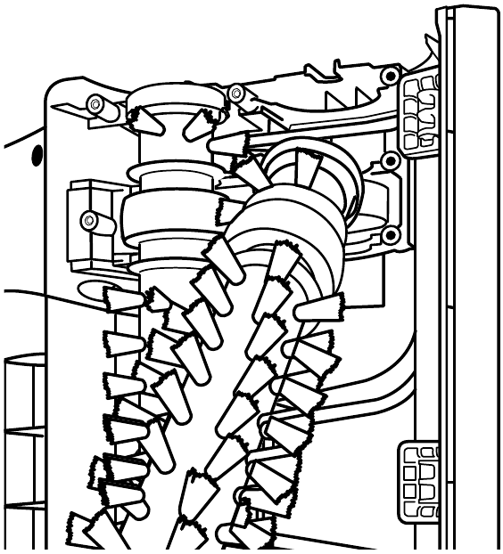 SOSTITUZIONE DELLA SPAZZOLA A RULLO - Passaggio 2