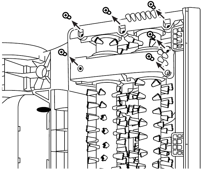 SOSTITUZIONE DELLA SPAZZOLA A RULLO - Passaggio 3