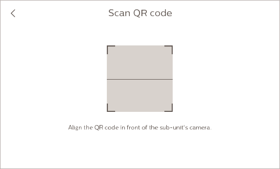 Enter into Scan QR Code Interface