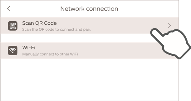 Сlick on Scan QR Code