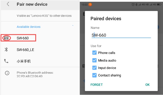 Susiejimas skambučių funkcijai