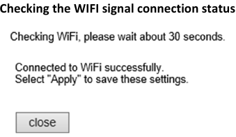 Preverjanje stanja povezave signala WIFI