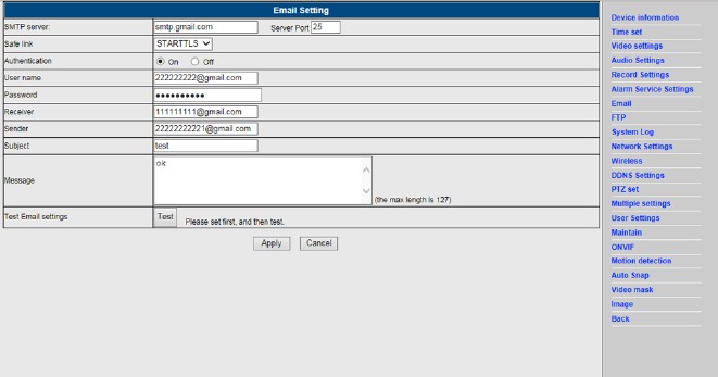 Nastavitev e-po&scaron;te