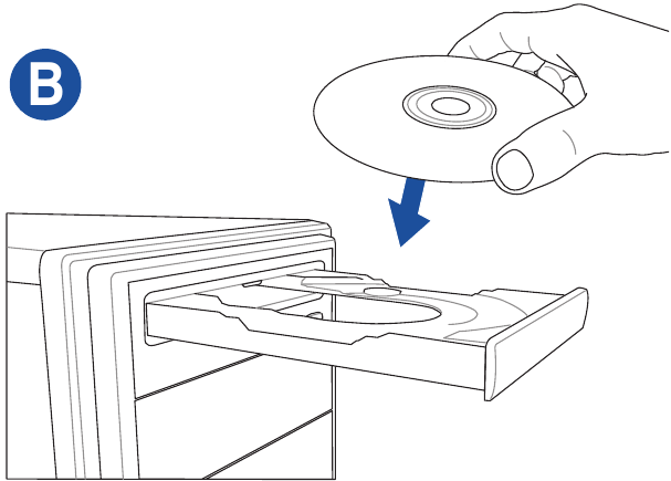 Vklopite sistem in namestite operacijski sistem in gonilnike - Korak B