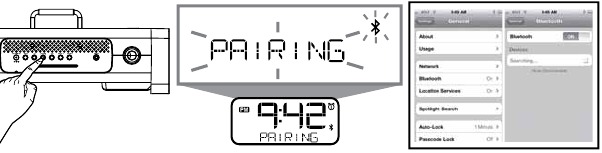 Emparelhe seu telefone habilitado para Bluetooth com o iA100