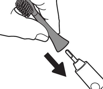 Pripevnenie hlavy kefky