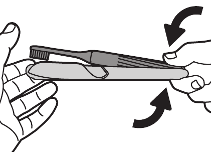 Cestovn&eacute; puzdro - Vyberanie zubnej kefky