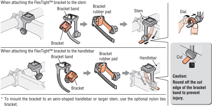 Instale la unidad en su bicicleta - Paso 1
