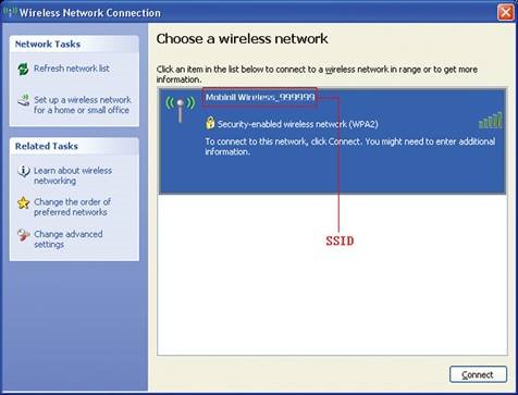 Podłączanie do urządzenia przez Wi-Fi - Krok 2