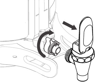 Limpieza del Grifo y del Tubo de Nivel - Paso 2