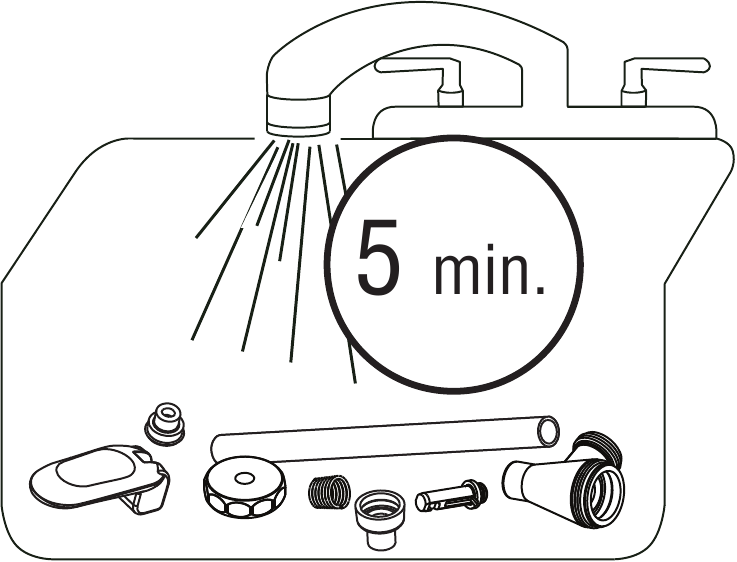 Limpieza del Grifo y del Tubo de Nivel - Paso 6