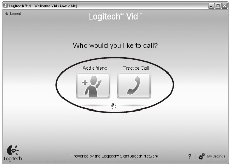 Add a friend or make a practice call
