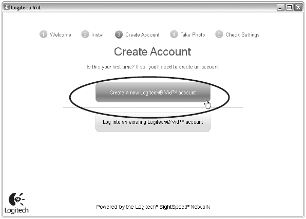 Creating the account