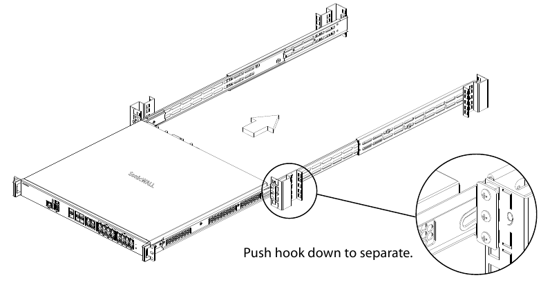 Za namestitev v standardno 19-palčno omaro - 4. korak