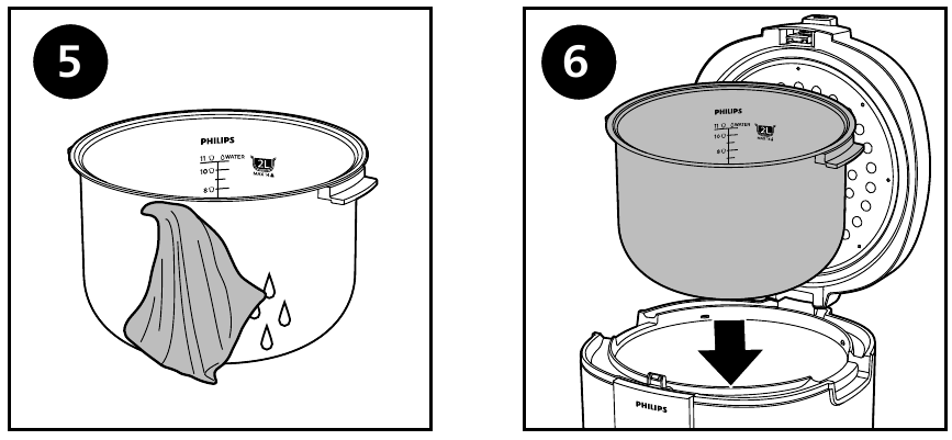 Preparations before use - Step 5