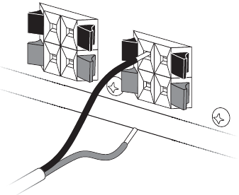 Collegamento del cavo al ricevitore