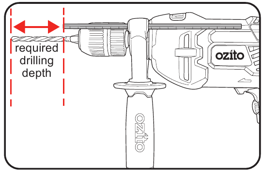 Настройка ограничителя глубины - Шаг 2