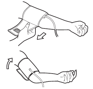 POSTAVLJANJE MANŽETE - 2. korak - Pričvrstite manžetu